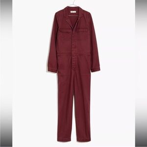 Madewell Burgundy Coveralls